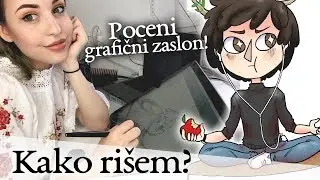 Kako rišem - Grafična tablica Huion GT-220 v2! | Kaya Solo