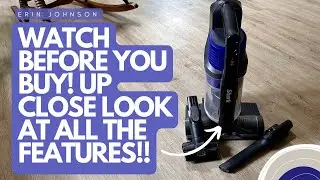 Close up look at ALL the features of Shark IX141 Pet Cordless Stick Vacuum