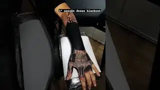 Blackout tattoo /1 sess&atilde;o #blackouttattoo