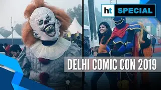 Cosplayers at the Delhi Comic Con 2019