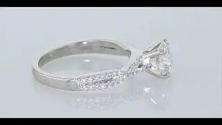 Dainty Twist Engagement Ring by Princess Bride Diamonds