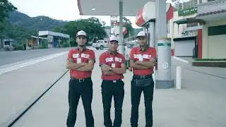 Estaci&oacute;n de servicio New Point Plaza Texaco Guatemala, El Chol, Baja Verapaz.