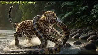 Wild Life Amazon Jungle Most Dangerous Animals Giant Anaconda Battle #wildanimals #anaconda