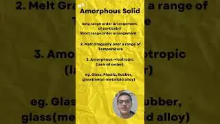 🪨 Amorphous Solid | #2 Solid State