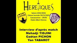 ⚔ Conférence de presse d'après match - Saison 2025 2026 - J15 - USC SAXV ⚔ - ProD2 - 20251219