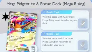 Pok&eacute;mon TCG Pocket - Mega Pidgeot ex & Eiscue Deck (Mega Rising) [Expert] | Mega Rising Mission