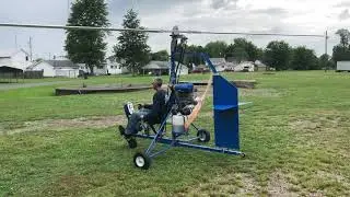 Silver MONEY  first spin up of new gyrocopter rotors GYROBEE