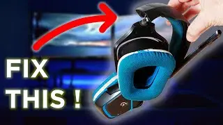 How to fix a logitech headset with broken hinge