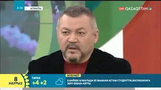 Асқар Наймантаев пен Болат Әбділманов студияда қонақта