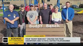 Four 'Buddy Benches' created for four Uniontown Area School District playgrounds | Community Compass