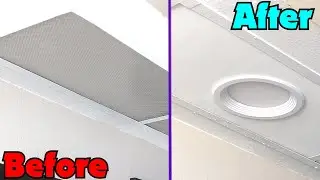 Recessed Bathroom Florescent Light Box Makeover CHEAP and EASY