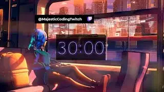 Lofi Productive House Majestic Coding Mix [30 Minute Timer] 🎵 🎧 | Animated with Python 🐍