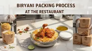 Egg biryani Chicken biryani packing process at restaurant || by Naveen Life and cinema  #biryani 