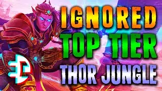 MOST UNDERRATED JUNGLE - THOR CONQUEST JUNGLE - MASTERS RANKED - SEASON 7 SMITE - 2K RESOLUTION