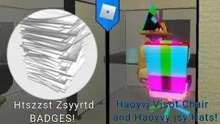 HOW TO GET Htszzst Zsyyrtd BADGES. Haoyvj Vjsot Chair and Haoyvy jsy Hats! Office Simulator (ROBLOX)