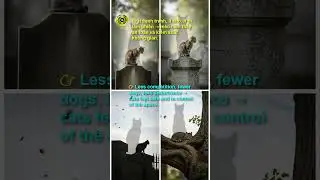 What are cats doing climbing high up in the cemetery?