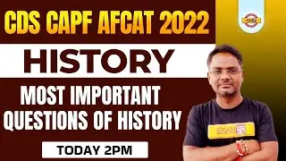 CDS 2 2022 History | CAPF/AFCAT History Classes | CDS History Questions | History by Amarendra Sir