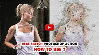 Real Sketch Photoshop Action Video Tutorial | SmartestMind Photoshop Actions Sharp Designer