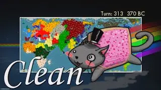 Civ V - AI Only World Domination - Map Timelapse - Clean Version