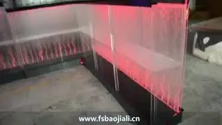 Long led bar counter acrylic bubble bar table reception desk use