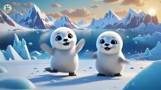 Six Baby Seals Wiggle on Ice | Nursery Rhymes for Kids | Baby Songs and Preschool Learning