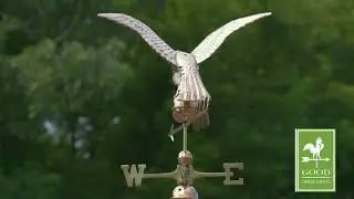 955P Smithsonian Eagle Weathervane   Polished Copper