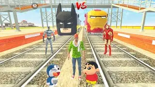 Ironman Train Vs Batman Train In Indian Theft Auto Simulator Game