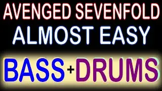 Avenged Sevenfold - Almost Easy (Guitar Backing Track) with Karaoke Lyrics