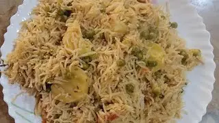 Zaieqy dar matar aloo pulao my style 
