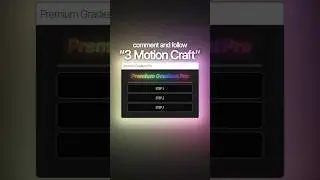 3 Motion Craft #AnimationTutorial #AfterEffectsTips #ReelsInspiration #recreateeffect #videotutorial