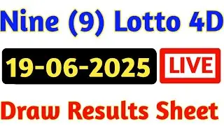 19/06/2025 Nine Lotto Results | 4d Result Today | 9 Lotto 4d Results | Today 4d Result Live