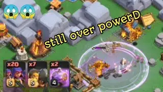 sneaky archer + rage spell still over powerD | clan capital game play | clash of clans