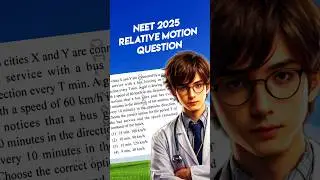 Relative Motion NEET 2025 Physics Question 🔥 #neet #jee #physics #shorts
