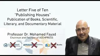 Letter Five of Ten | Publication of Books, Scientific, Literary, and Documentary Material