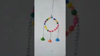 Hanging Bell toy for parrots #parrotshop #birdtoys