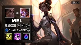 Mel vs Aurora Mid - EUW Challenger - Patch 25.13 Seaosn 15
