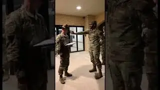 He got in the drill sergeants face 😳 #army #military #usarmy