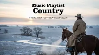 Long Winter Drives Through Snow Guided by Soft Country Warmth and Emotional Country Music