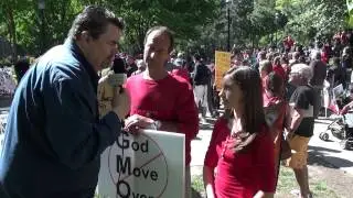 Rachel Parent, Founder of Kids Right to Know, at the March Against Monsanto Toronto on May 25, 2013.