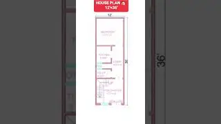 12 x 36 house plan, 12 x 36 ghar ka naksha, #shorts #viralvideo #ytshorts #buildmyhome
