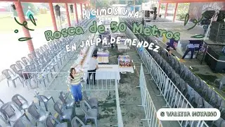 ¡HICIMOS una ROSCA de REYES de 50 METROS en JALPA de MÉNDEZ! 😱👑