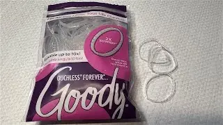 GOODY Clear Ouchless Womens Polyband Elastic Hair Ties