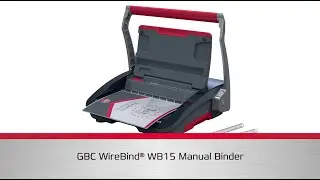 GBC WireBind&reg; WB15 Manual Binding Machine - Product video (EN)