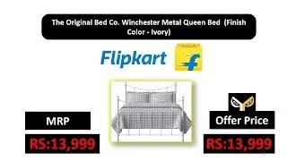 The Original Bed Co. Winchester Metal Queen Bed  (Finish Color - Ivory)