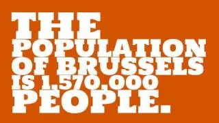 What is the population density of Brussels?