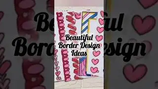 Simple and Beautiful Front Page Design Ideas!! #shorts #border #design#trending #aesthetic #diy