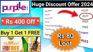 Rs 80 Loot ll  Purple coupon code today l purple offers today l purple app coupon code l purple