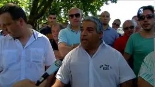 Manifestation des taxis à Nantes