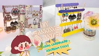 How To Make Rotating Jewelry Organizer At Home - Make Your Own Earring Holder