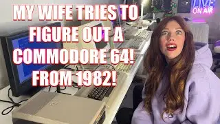 Моя жена пробует компьютер 1982 года! COMMODORE 64. Сможет ли она разобраться? Играть в игры?
